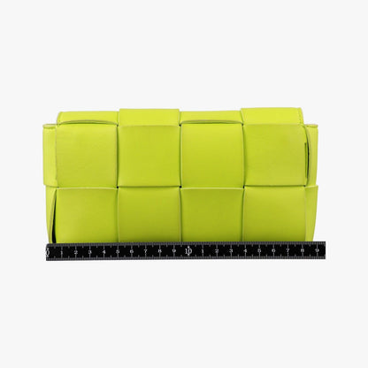 Bottega Veneta Cassette Green Lambskin Shoulder Bag — view 2