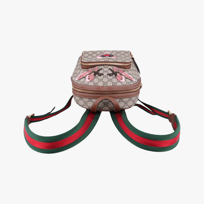Gucci GG Supreme Tian Beige Multicolor Leather Backpack — view 8