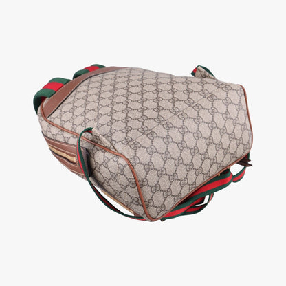 Gucci GG Supreme Tian Beige Multicolor Leather Backpack — view 7