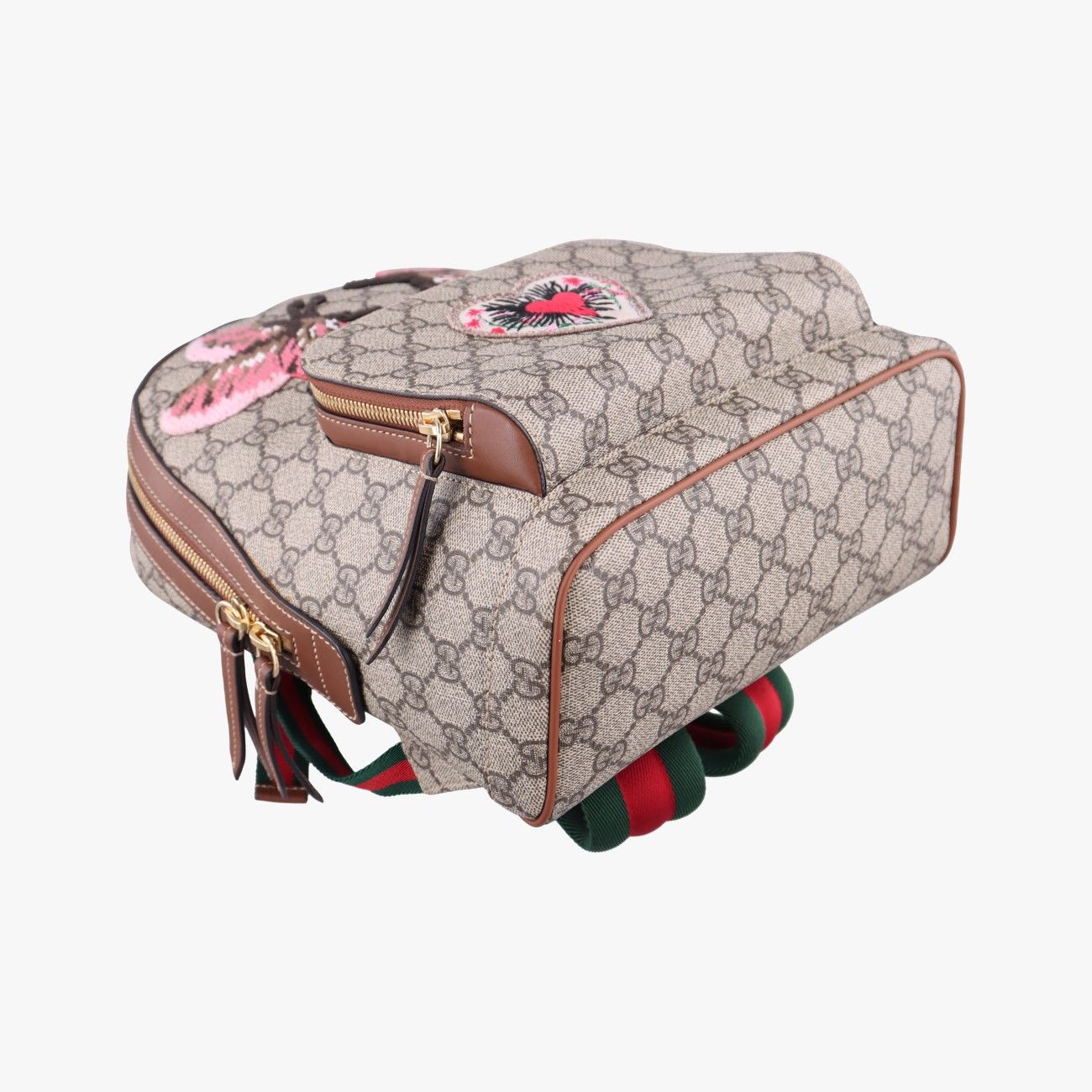 Gucci GG Supreme Tian Beige Multicolor Leather Backpack — view 5