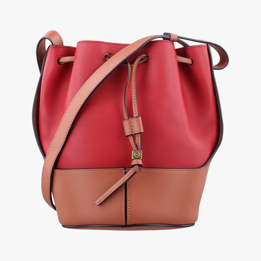 Loewe Balloon Red Brown Leather