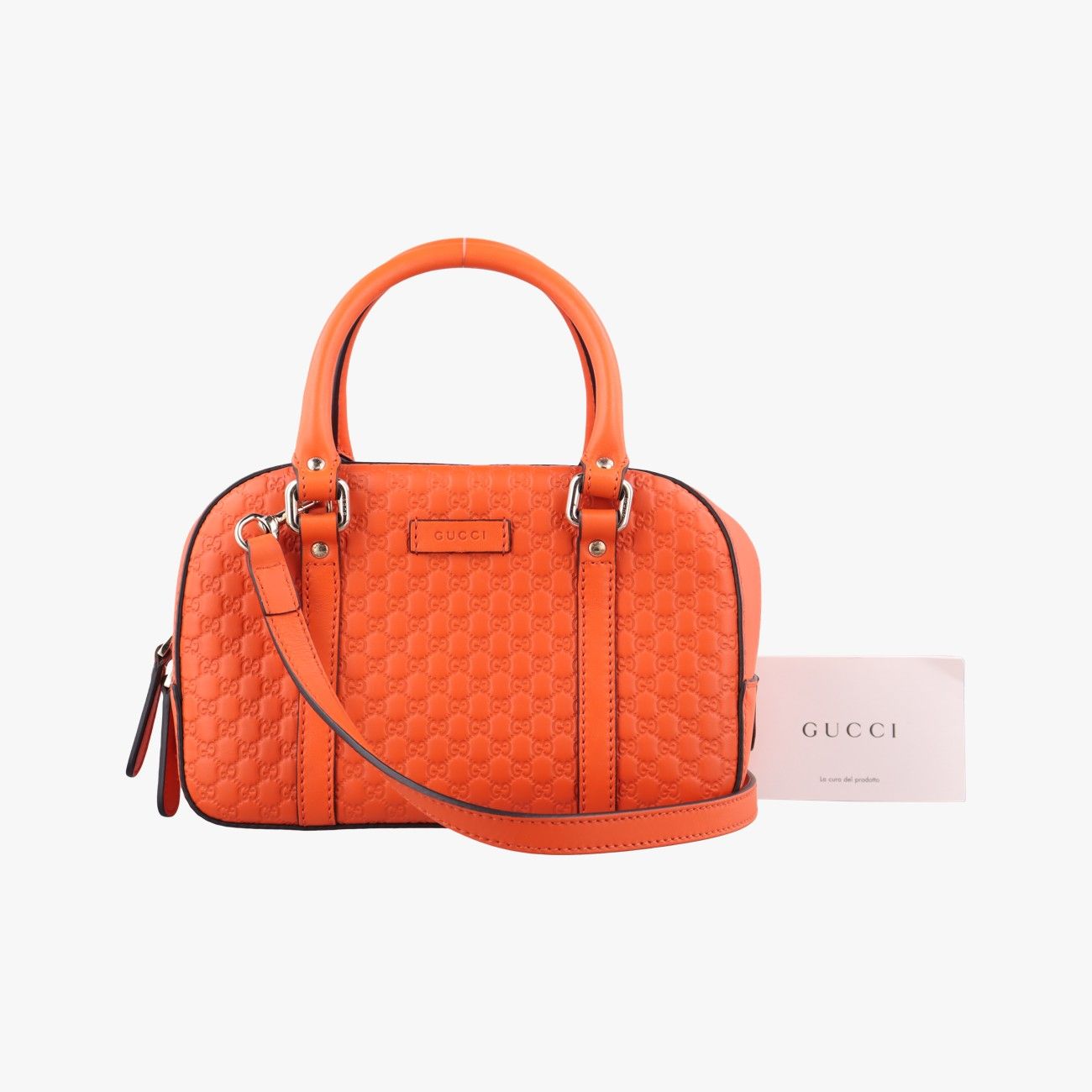 Gucci Micro Guccissima Orange Leather