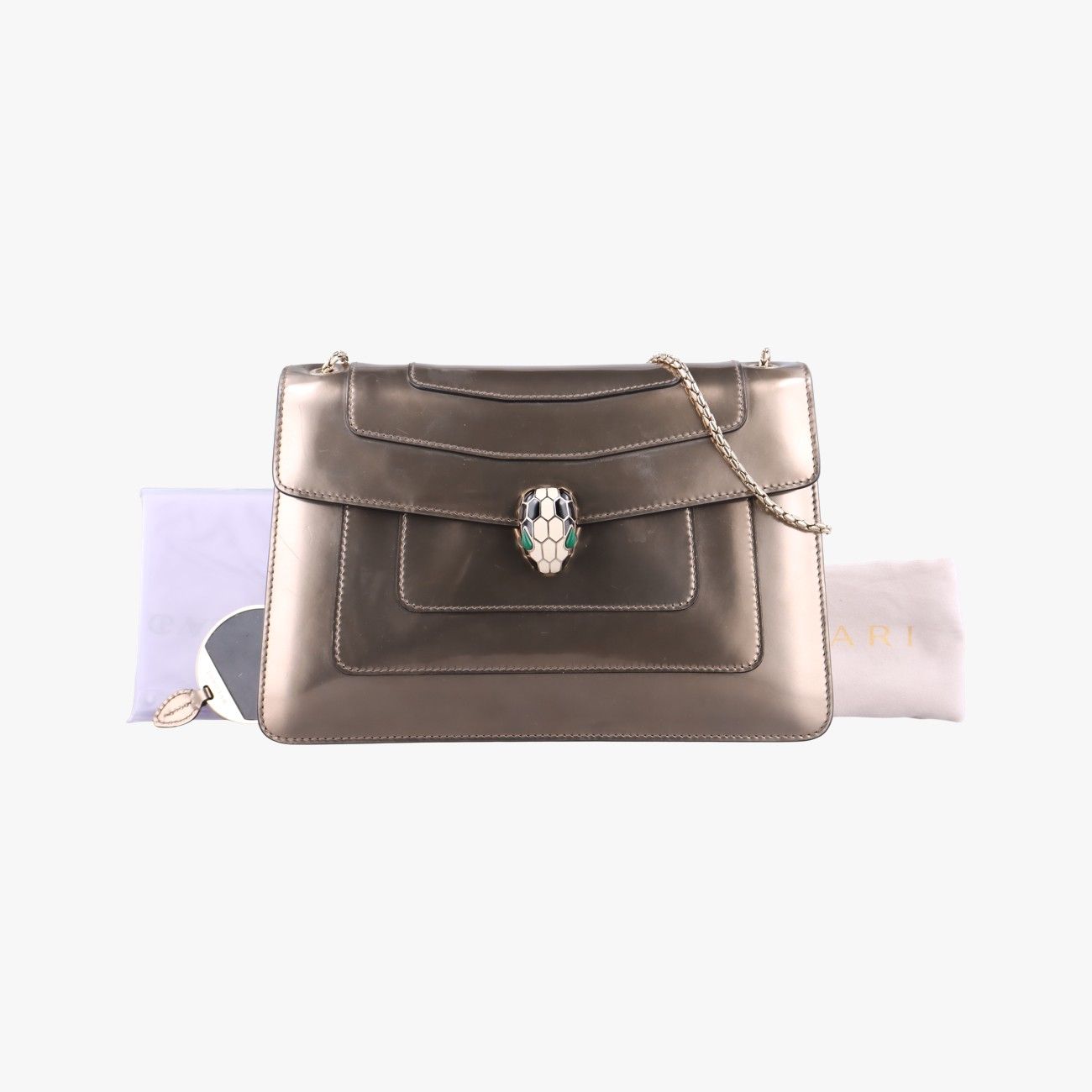 Bvlgari Serpenti Forever Gold Enamel AC