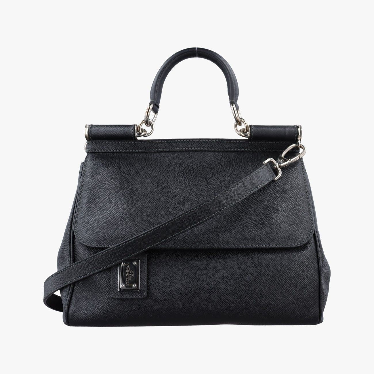 Dolce & Gabbana Sicily Black Leather