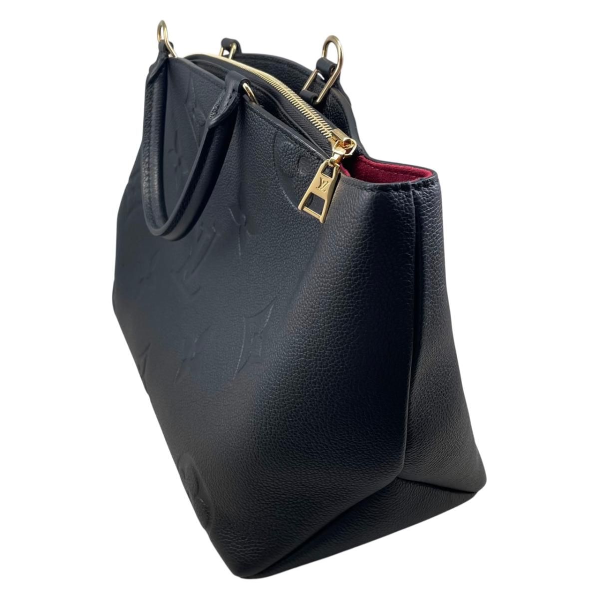Louis Vuitton Tote Shoulder Bag Grand Palais MM Monogram Empreinte Noir Black — view 8