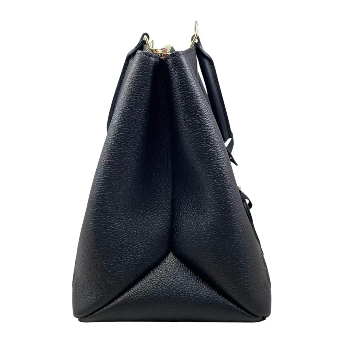 Louis Vuitton Tote Shoulder Bag Grand Palais MM Monogram Empreinte Noir Black — view 4