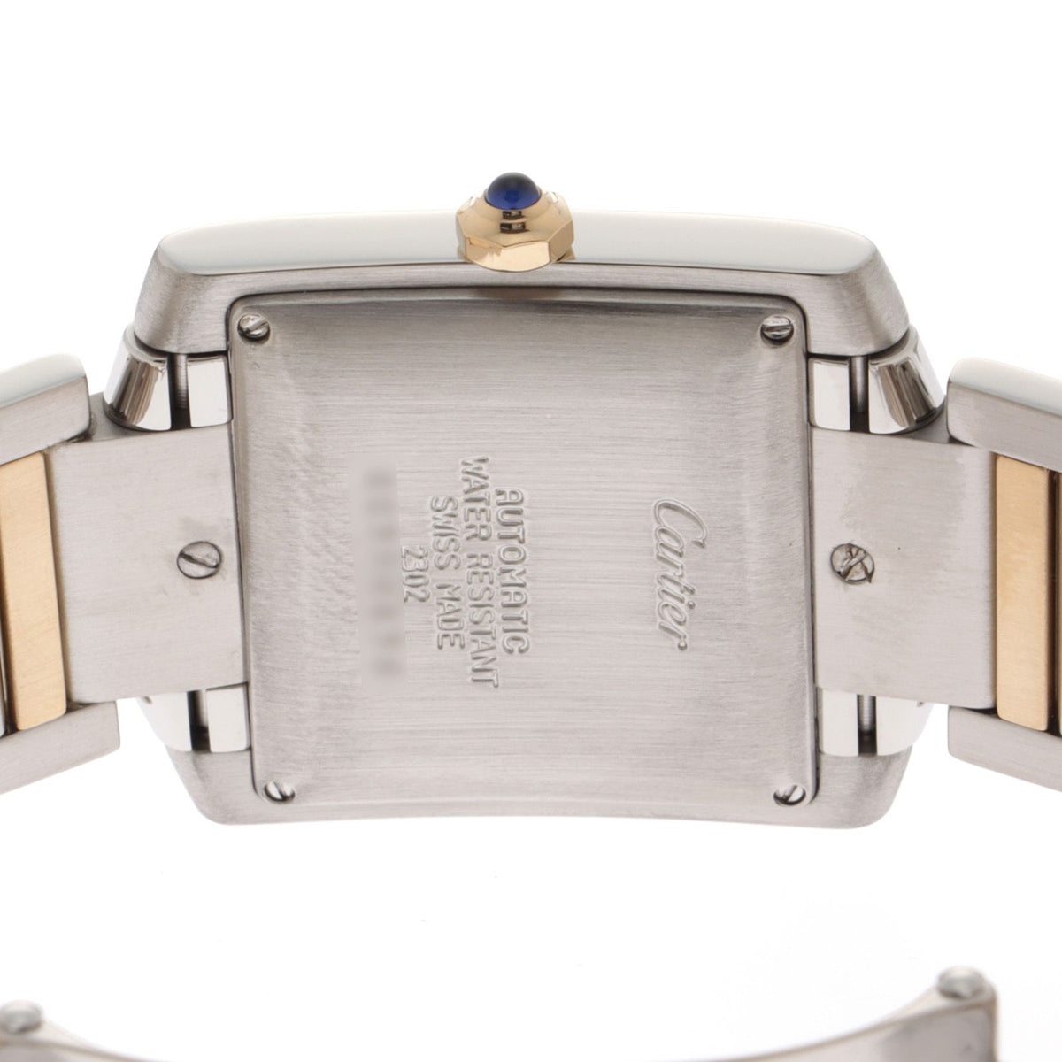 Cartier Tank Francaise LM Ivory Watch 18k Yellow Gold Stainless Steel Automatic — view 5