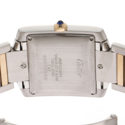 Cartier Tank Francaise LM Ivory Watch 18k Yellow Gold Stainless Steel Automatic — view 5
