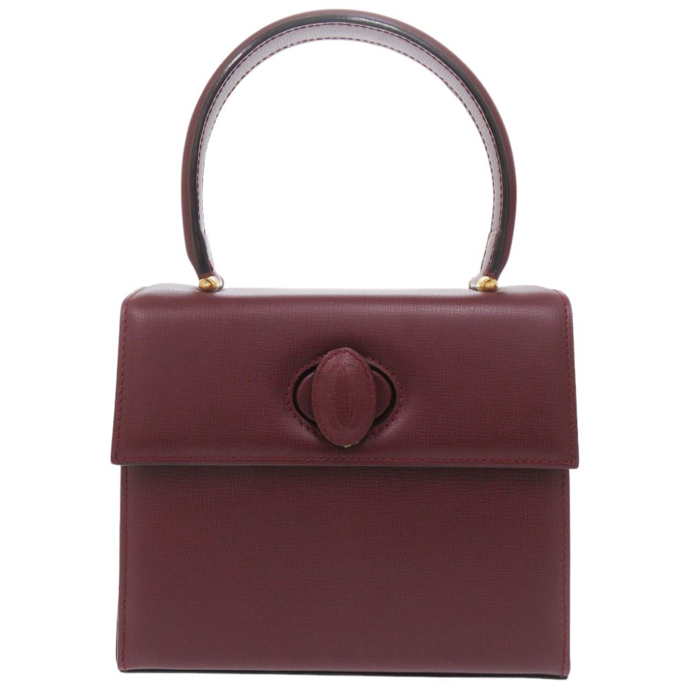 Cartier Must Line Handbag Leather Bordeaux