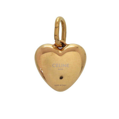 Celine Charm Heart Aluminum Gold Pendant — view 3