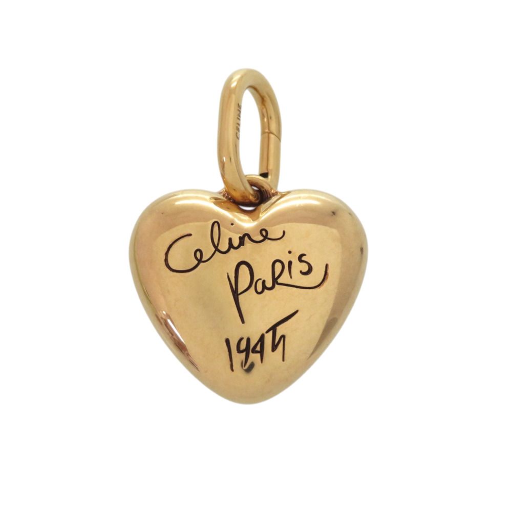Celine Charm Heart Aluminum Gold Pendant
