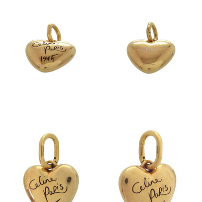 Celine Charm Heart Aluminum Gold Pendant — view 4