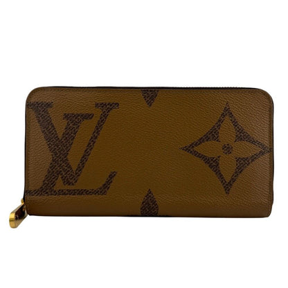 Louis Vuitton Zippy Wallet Giant Monogram Reverse Leather Brown