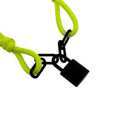 Louis Vuitton Bracelet Silver Lockit Virgil Abloh Jaune Polyester Yellow — view 4