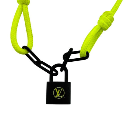 Louis Vuitton Bracelet Silver Lockit Virgil Abloh Jaune Polyester Yellow