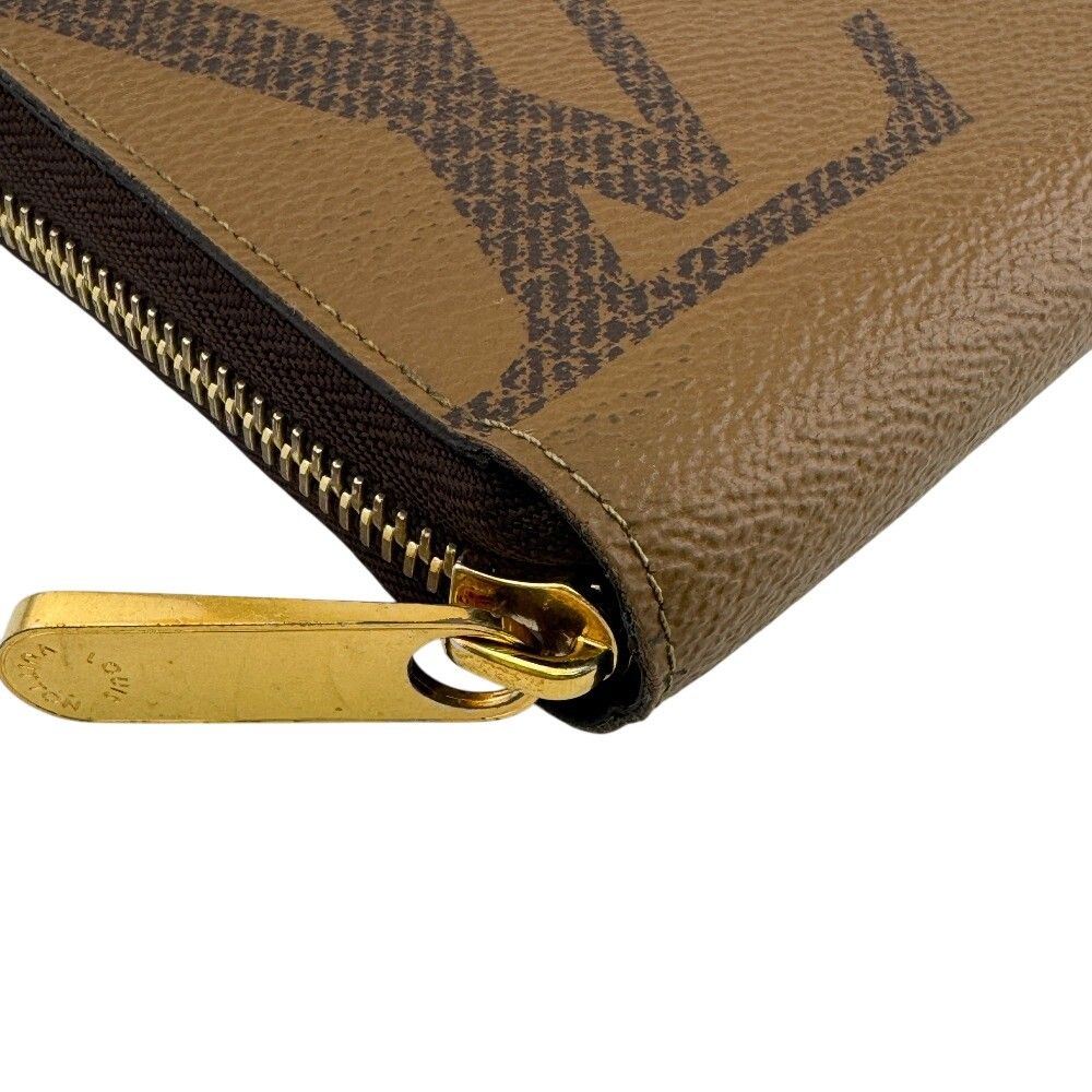 Louis Vuitton Zippy Wallet Giant Monogram Reverse Leather Brown — view 2