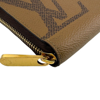 Louis Vuitton Zippy Wallet Giant Monogram Reverse Leather Brown — view 2