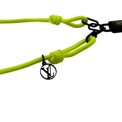 Louis Vuitton Bracelet Silver Lockit Virgil Abloh Jaune Polyester Yellow — view 3