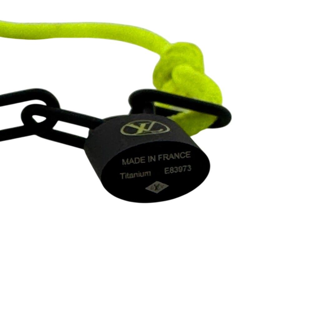 Louis Vuitton Bracelet Silver Lockit Virgil Abloh Jaune Polyester Yellow — view 5