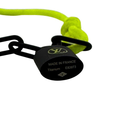 Louis Vuitton Bracelet Silver Lockit Virgil Abloh Jaune Polyester Yellow — view 5
