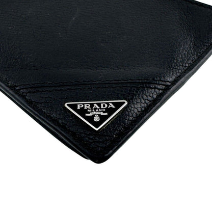 Prada Saffiano Leather Bifold Wallet Black — view 2