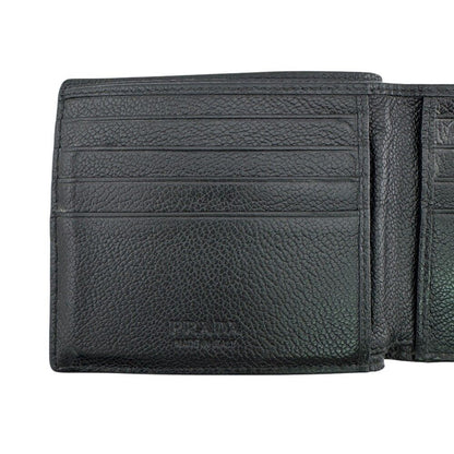 Prada Saffiano Leather Bifold Wallet Black — view 5