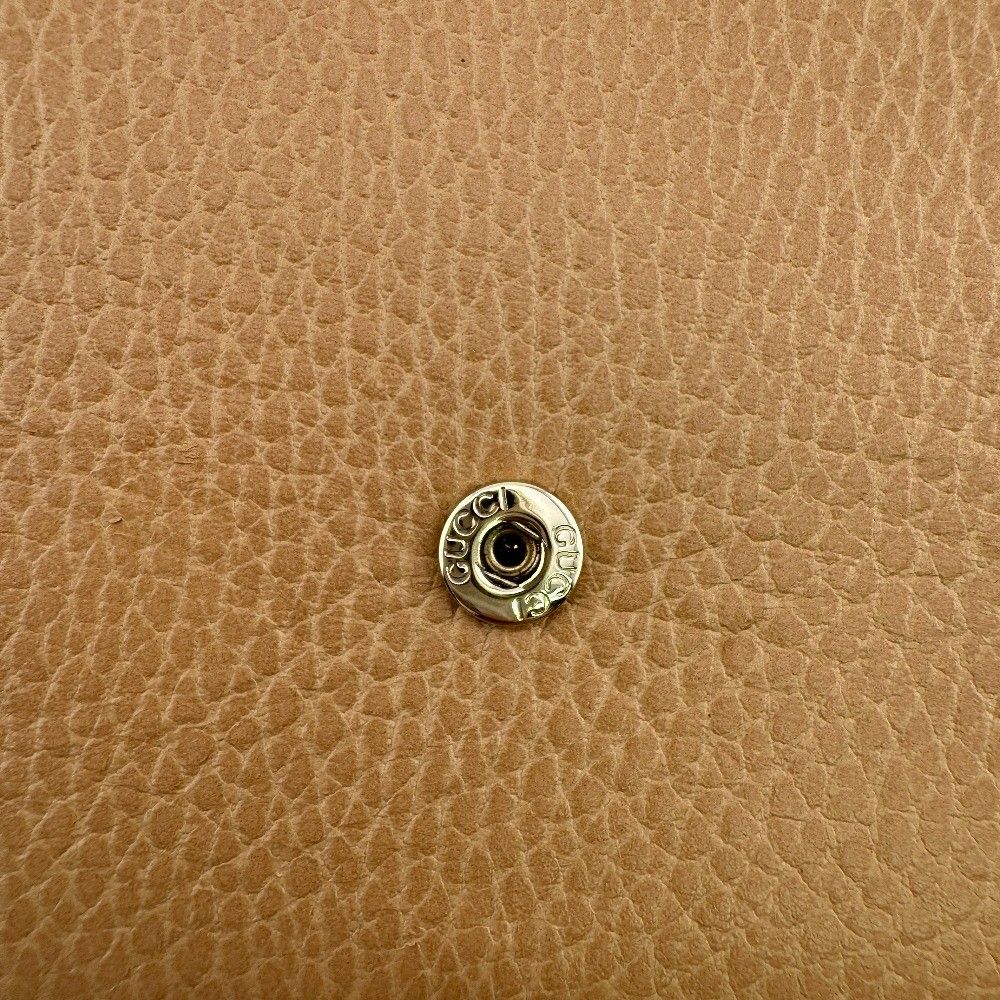 Gucci Interlocking G Leather Bifold Wallet Beige — view 5