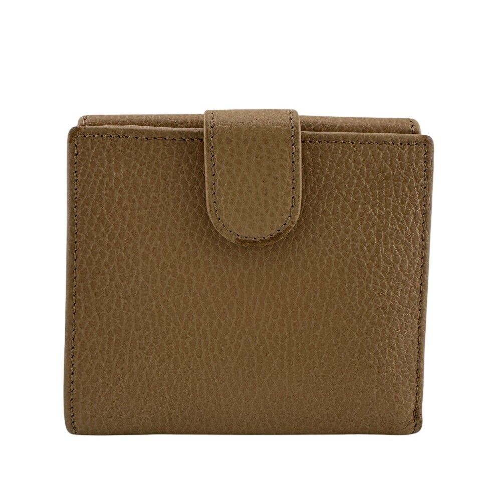 Gucci Interlocking G Leather Bifold Wallet Beige