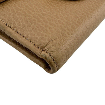 Gucci Interlocking G Leather Bifold Wallet Beige — view 2