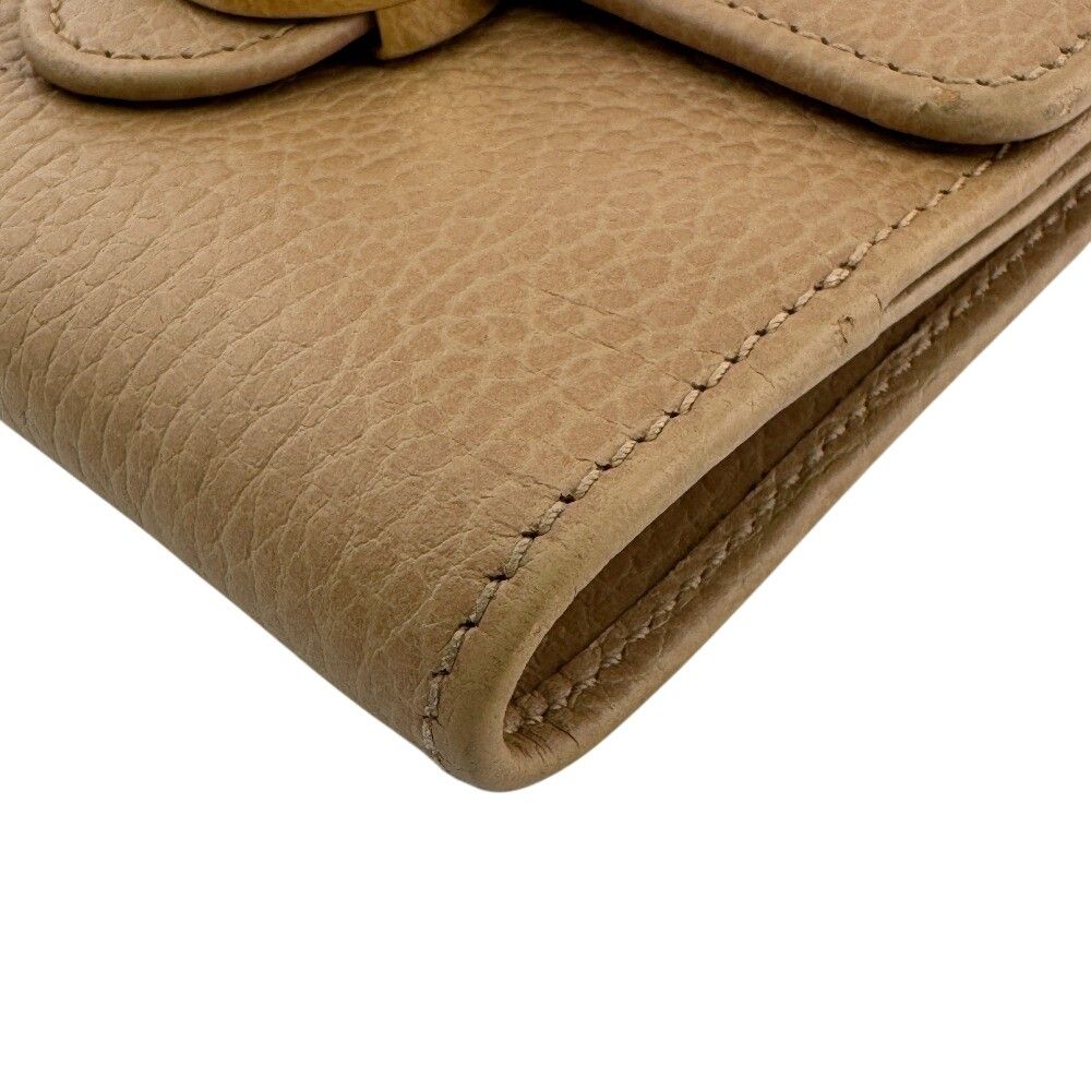 Gucci Interlocking G Leather Bifold Wallet Beige — view 3