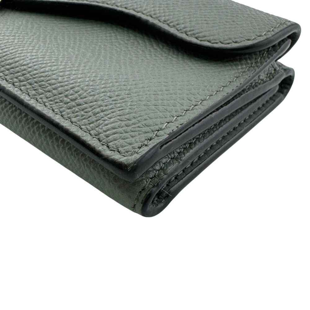 Dior Saddle Lotus Compact Wallet Leather Trifold Gray — view 3