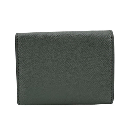 Dior Saddle Lotus Compact Wallet Leather Trifold Gray