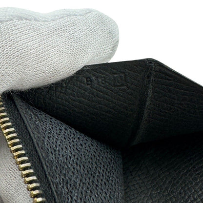 Hermes Bearn Soufflet Leather Wallet Black