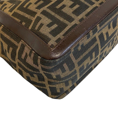 Fendi Zucca Leather Handbag Brown — view 2