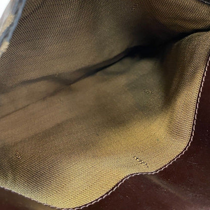 Fendi Zucca Leather Handbag Brown