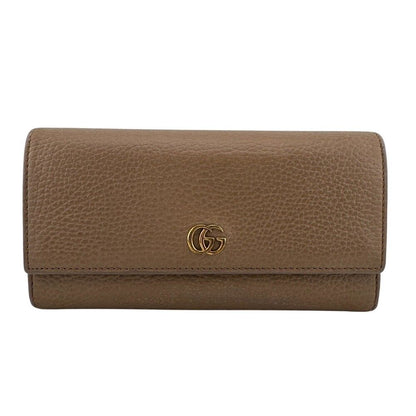 Gucci GG Marmont Leather Wallet Beige