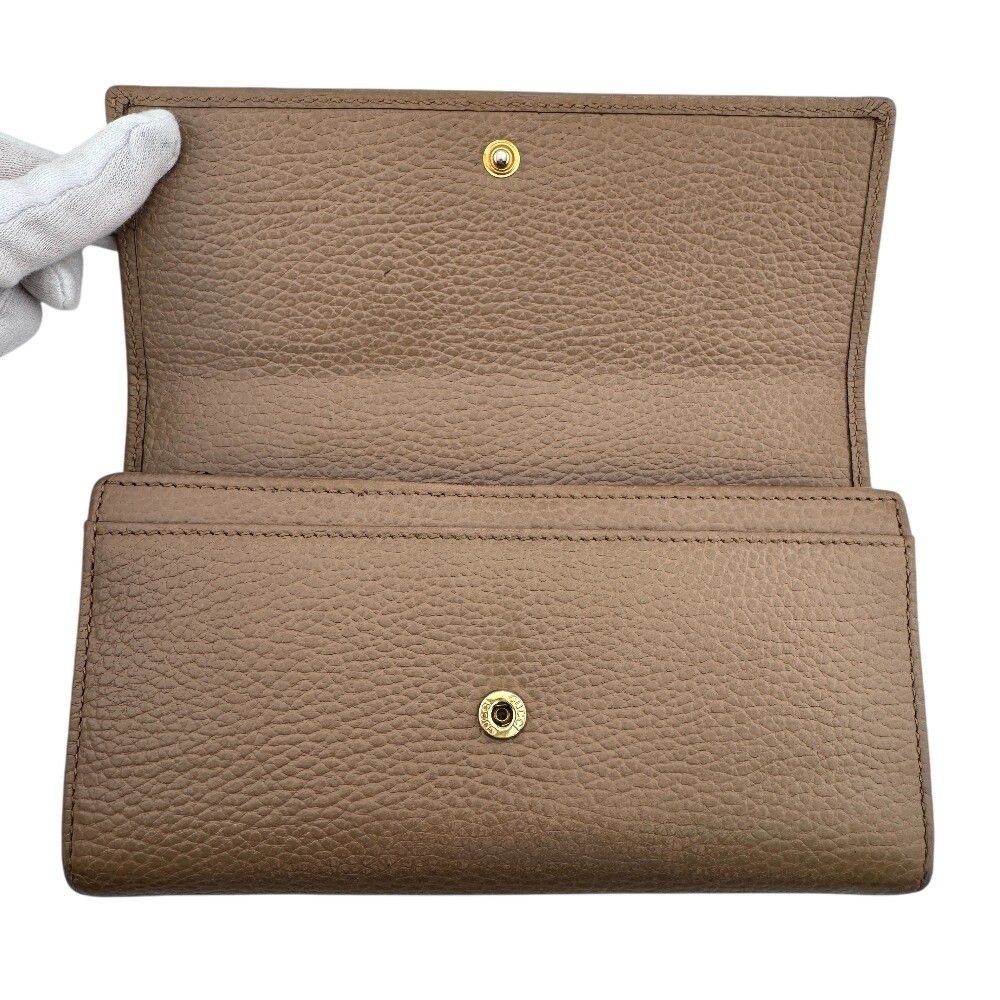 Gucci GG Marmont Leather Wallet Beige
