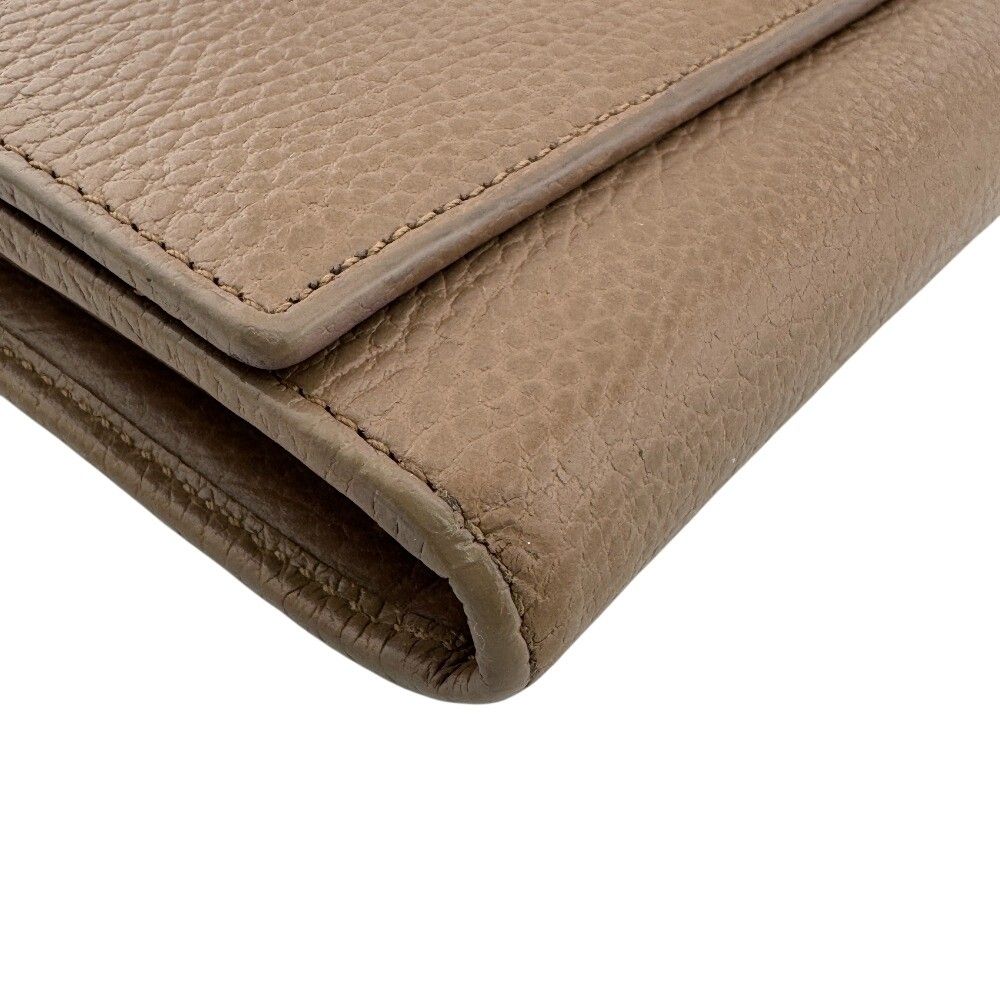 Gucci GG Marmont Leather Wallet Beige — view 2