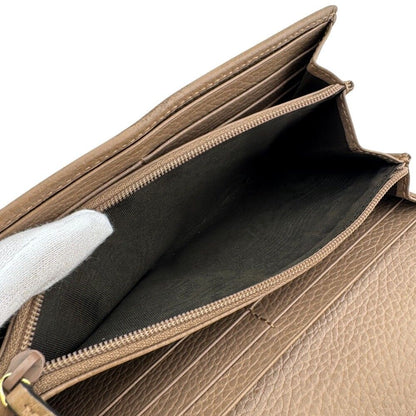 Gucci GG Marmont Leather Wallet Beige — view 7