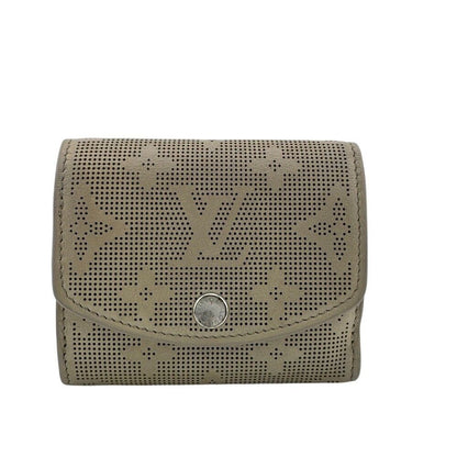 Louis Vuitton Portefeuille Iris XS Mahina Reverse Leather Trifold Wallet Beige