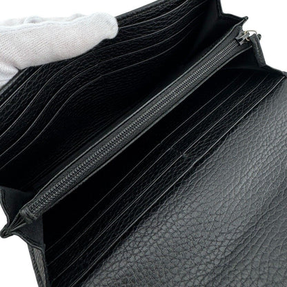 Gucci Continental Wallet GG Marmont Leather Black — view 6