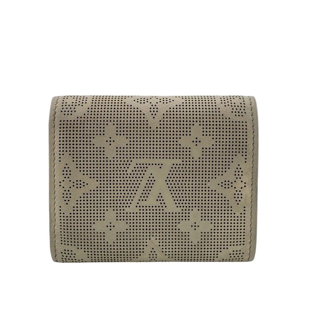 Louis Vuitton Portefeuille Iris XS Mahina Reverse Leather Trifold Wallet Beige
