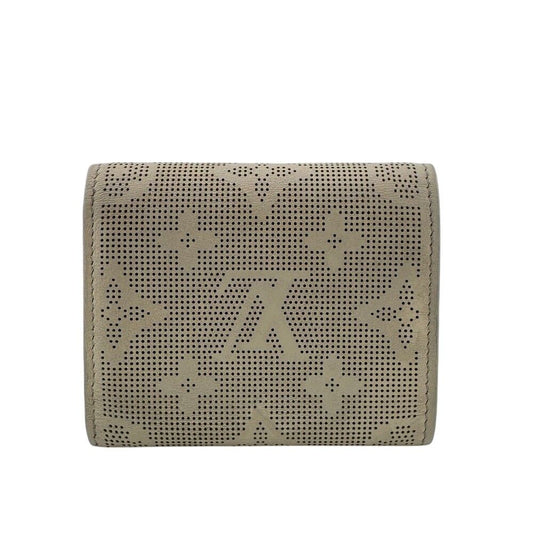 Louis Vuitton Portefeuille Iris XS Mahina Reverse Leather Trifold Wallet Beige