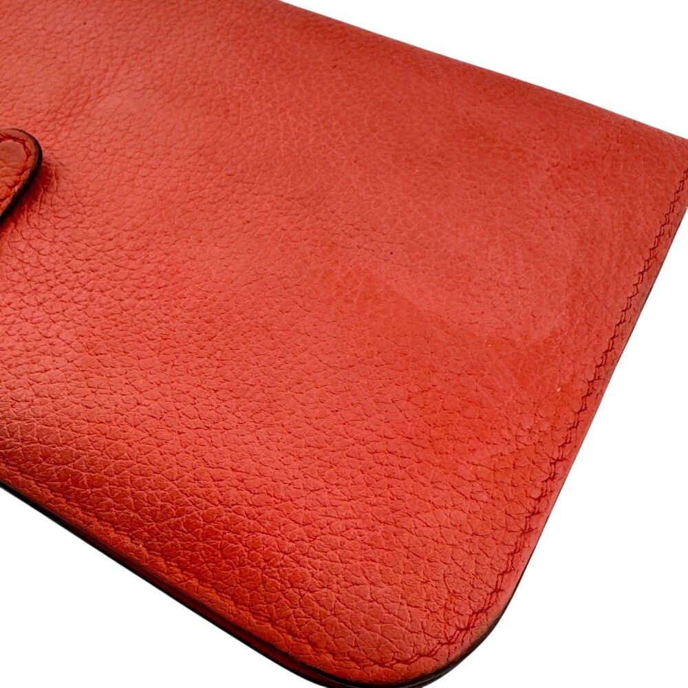 Hermes Dogon Togo Leather Wallet Pink