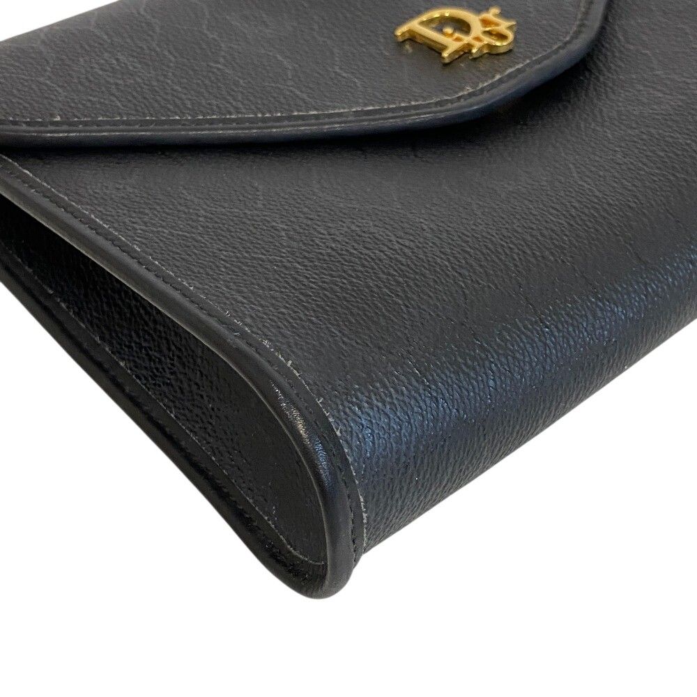 Dior Honeycomb Trotter Leather Shoulder Bag Black — view 2