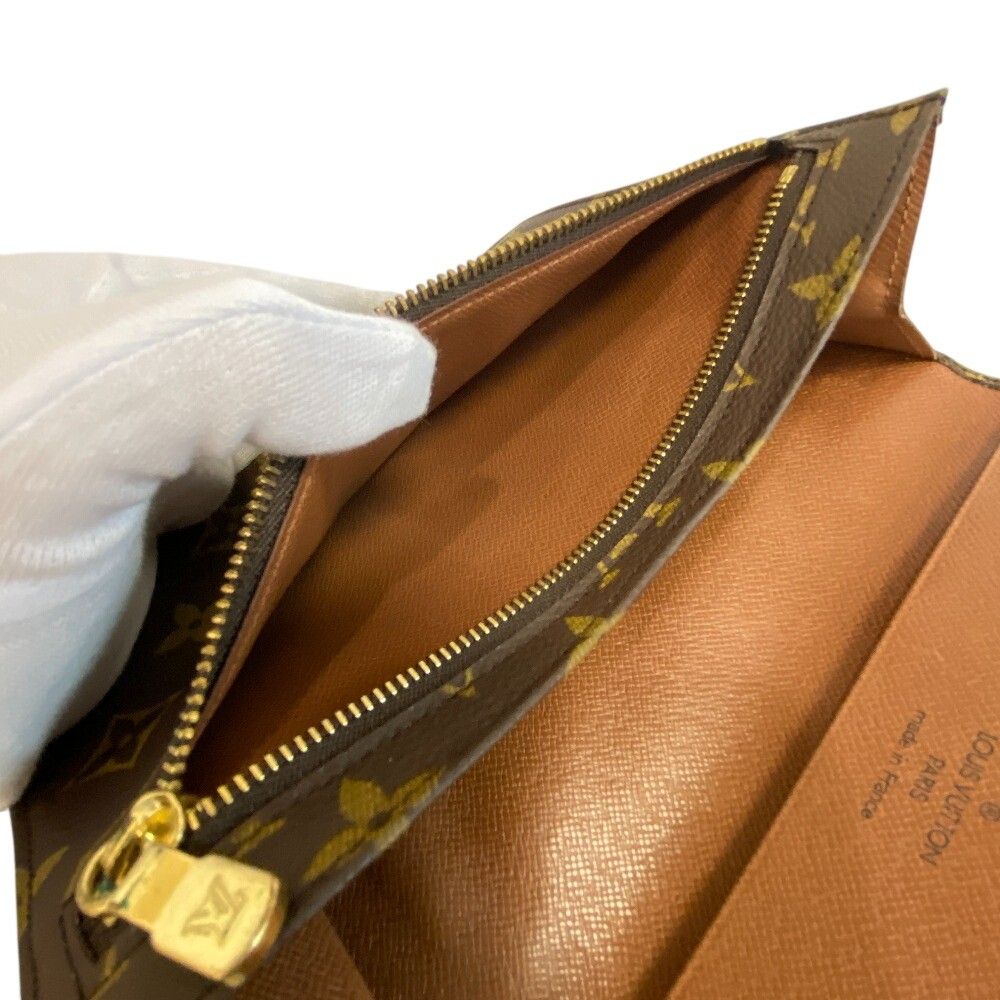 Louis Vuitton Pochette Mule 23 Monogram Leather Clutch Brown — view 8
