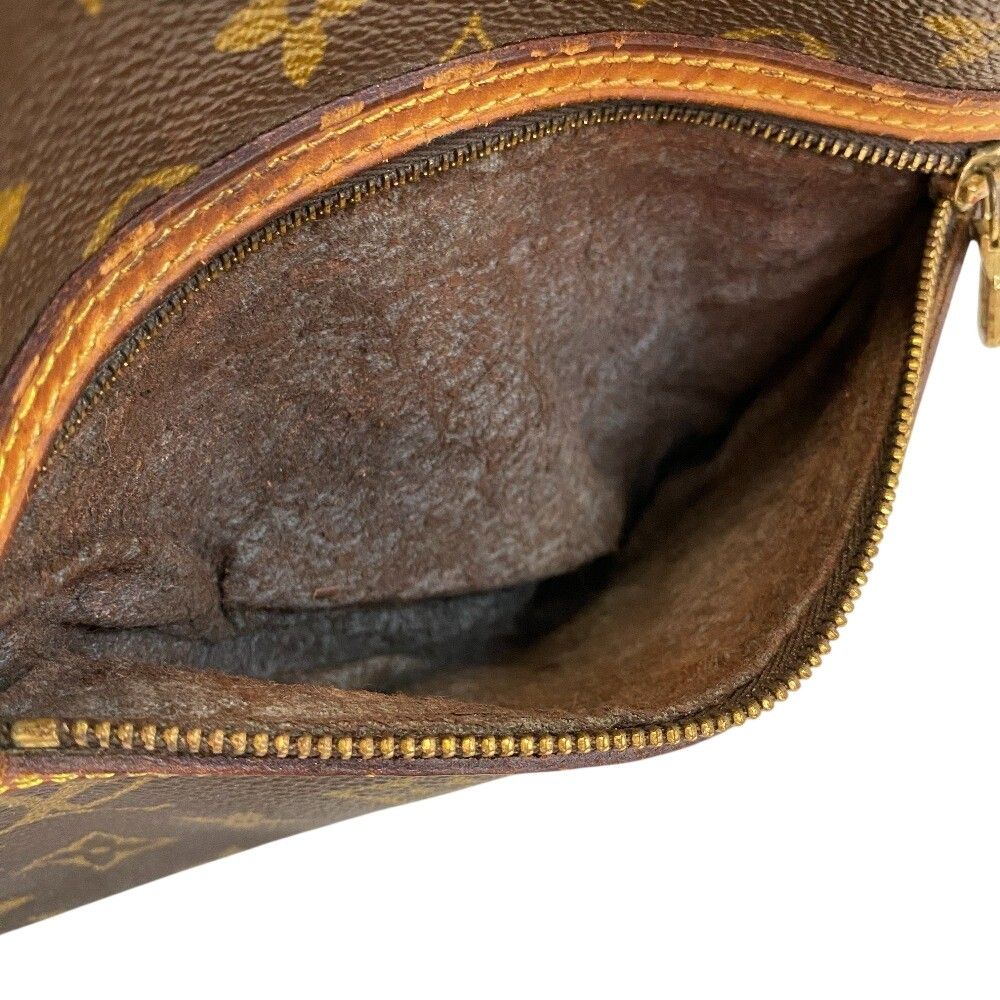 Louis Vuitton Leather Shoulder Bag Brown