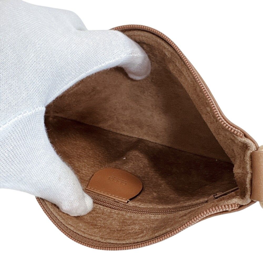 Gucci Vintage Leather Pouch Brown — view 6