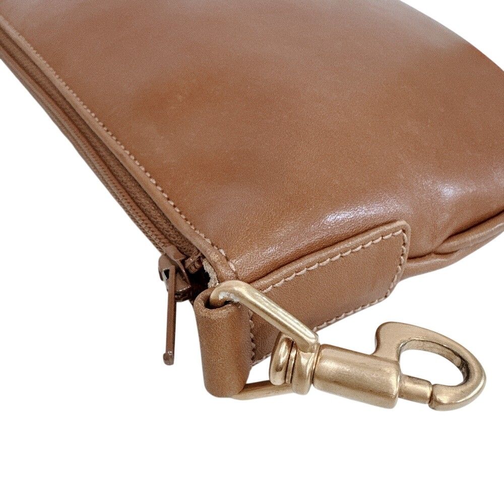 Gucci Vintage Leather Pouch Brown — view 4