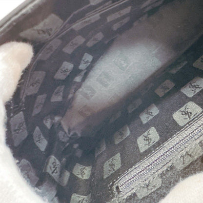Saint Laurent Leather Shoulder Bag Black — view 7